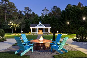 Fire pit with cozy seating